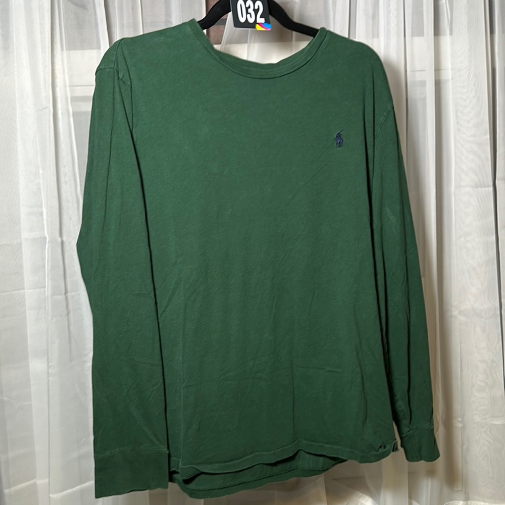 Used Polo by Ralph Lauren Men’s L hunter green L/S t-shirt